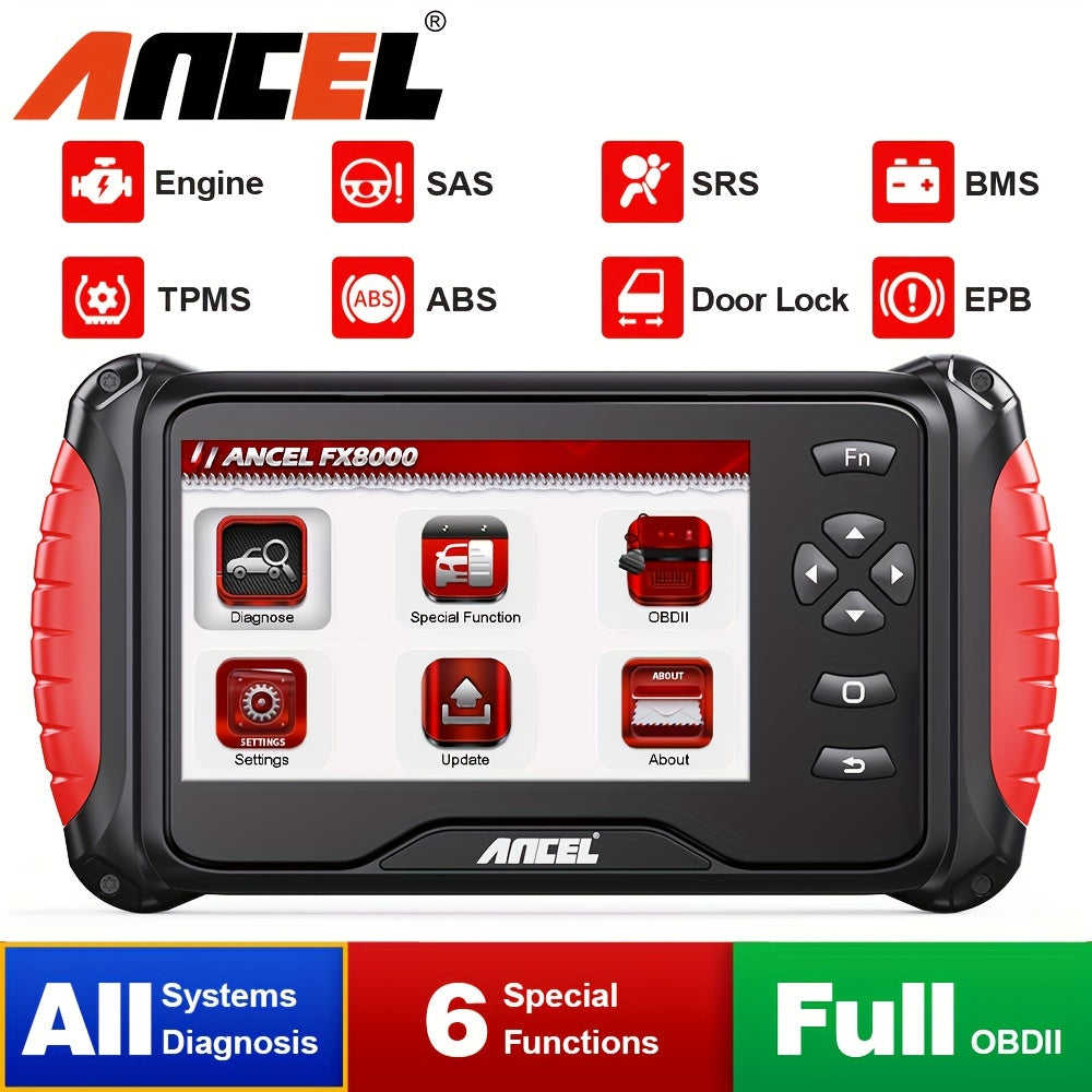 FX8000 Automotive OBD2 Scanner Code Reader Car All System Oil EPB ABS Diagnostic Tool