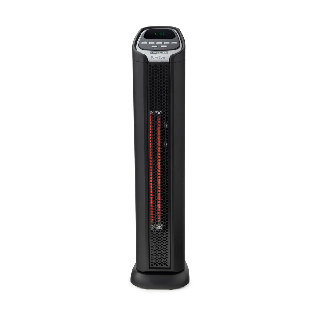 Lifesmart 2 Element Quartz Infrared Portable Tower Heater and Fan (3 Pack)