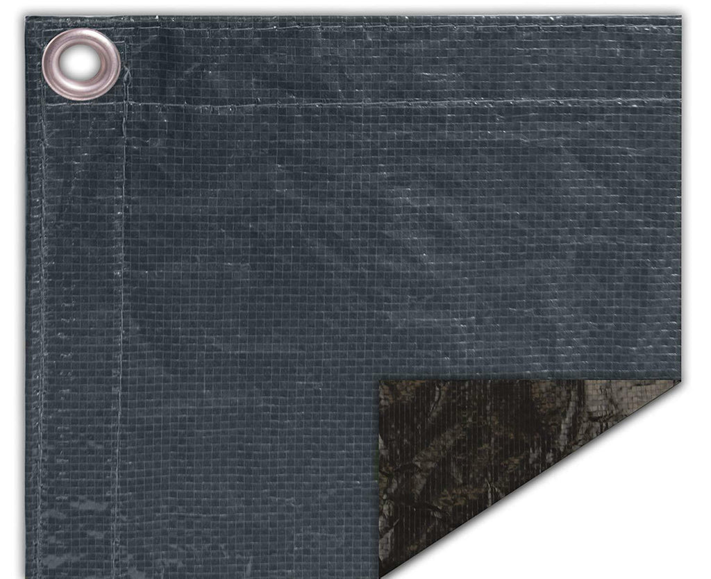 rectangular deluxe black &amp; blue swimming pool winter cover (various sizes)