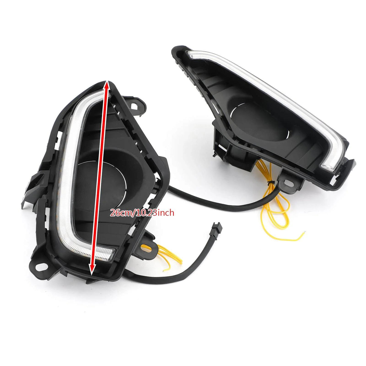 Pair LED DRL Driving Lamp Fog Light Wiring Switch Kit For Toyota RAV4 2019-2023 Generic