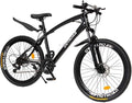 Outroad 26 Inches Mountain Bike for Men/Women, 21 Speeds Trek Bike, 26 in Wheels, Full Suspension Adult Bicycle Spring Fork Anti-Slip Bikes, Black