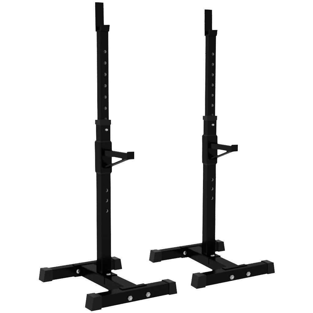Yotoy Adjustable Squat Rack Dipping Station Barbell Rack Dip Stand Fitness Bench