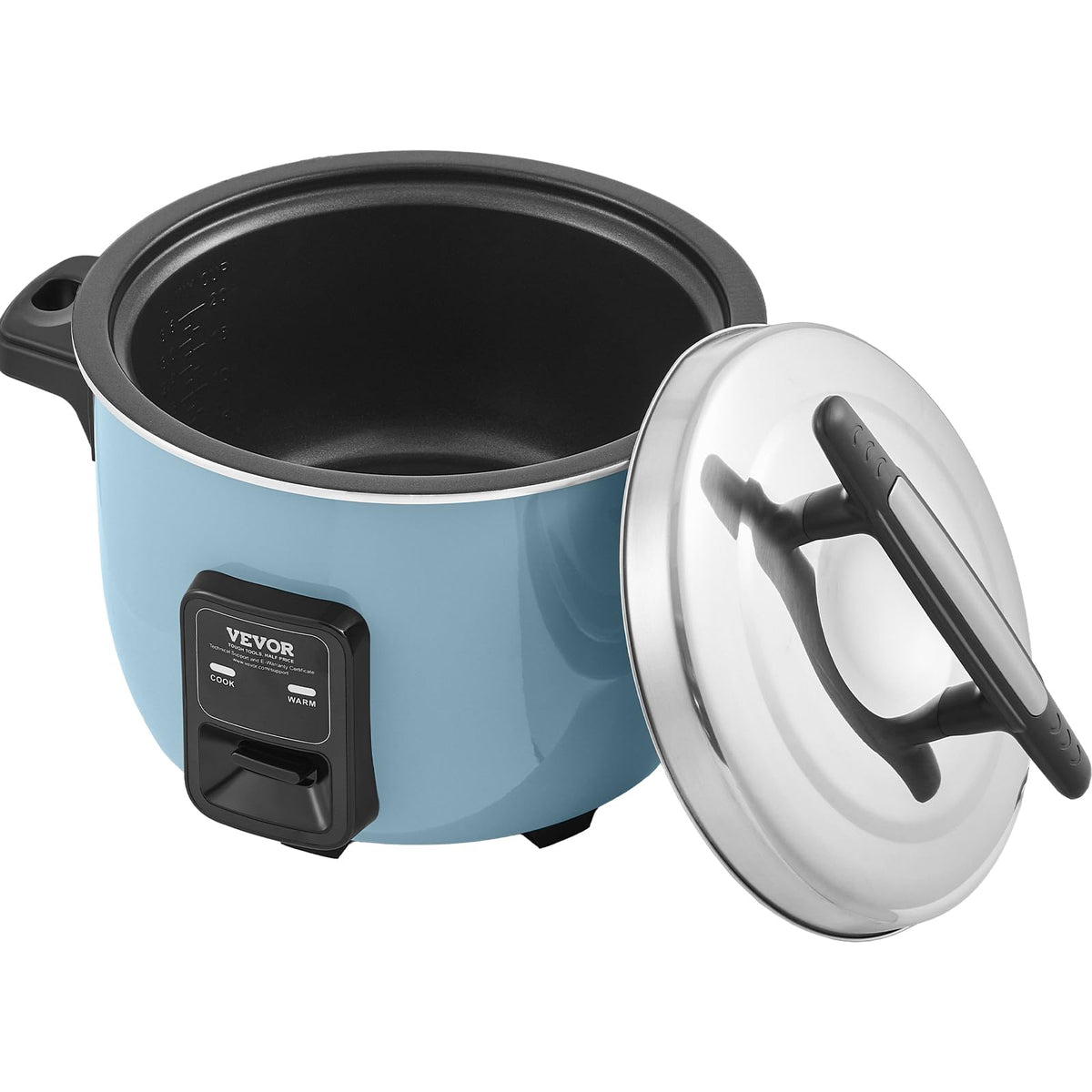 Commercial Rice Cooker, 40-Cup Rice Cooker, 8.45 Qt / 8 Liter LarRice Cooker and Warmer with Nonstick Inner Pot, Fast Cooand 24-Hour Keep Warm, with Rice Cup and Paddle, for Restaurant