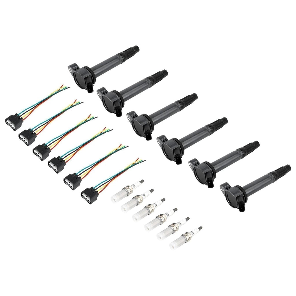 2006-2015 LEXUS IS250 6PCS Ignition Coils+Connectors+Spark Plug UF487 90919-02251 90919-A2002 Generic