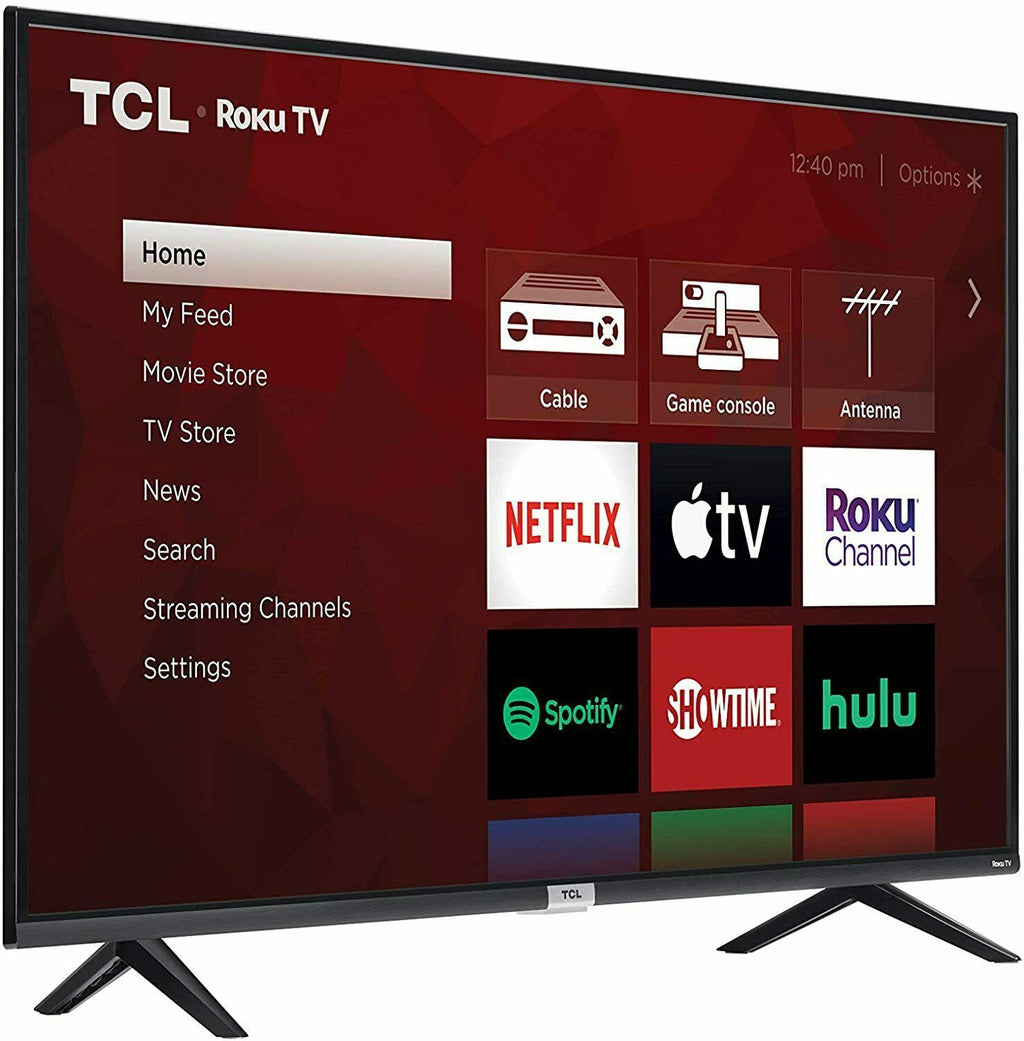 tcl 43" 4k ultra hd hdr roku smart led tv *43s435