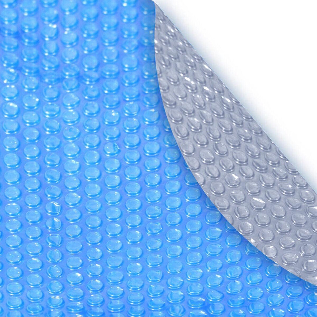 12' x 24' oval 8 mil blue space swimming pool solar blanket heater cover
