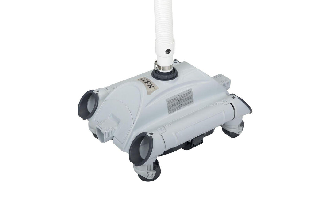 intex  automatic pool side vacuum cleaner w/ 24’ hose &amp; hydro tools pool skimmer