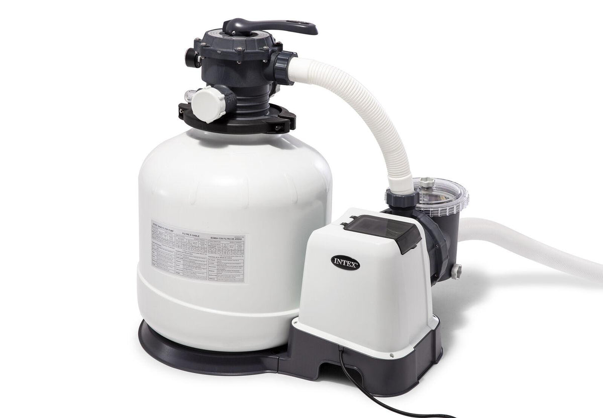 intex 3000 gph above ground pool sand filter pump with automatic timer(open box)