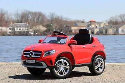 Mercedes Benz GLA 12v Kids Cars - Dual Motor Electric Power Ride On Car with Remote Control-Red