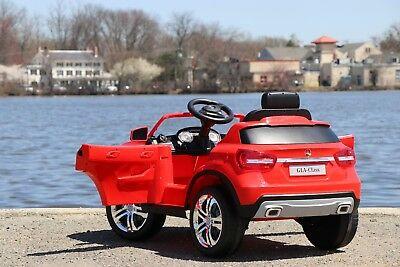 Mercedes Benz GLA 12v Kids Cars - Dual Motor Electric Power Ride On Car with Remote Control-Red