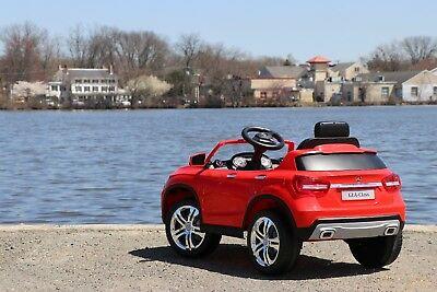 Mercedes Benz GLA 12v Kids Cars - Dual Motor Electric Power Ride On Car with Remote Control-Red