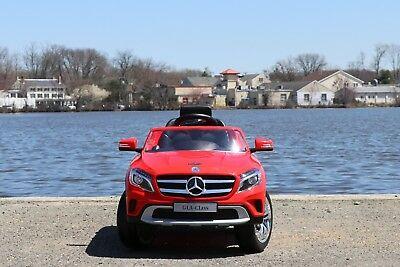 Mercedes Benz GLA 12v Kids Cars - Dual Motor Electric Power Ride On Car with Remote Control-Red