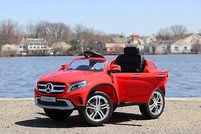 Mercedes Benz GLA 12v Kids Cars - Dual Motor Electric Power Ride On Car with Remote Control-Red