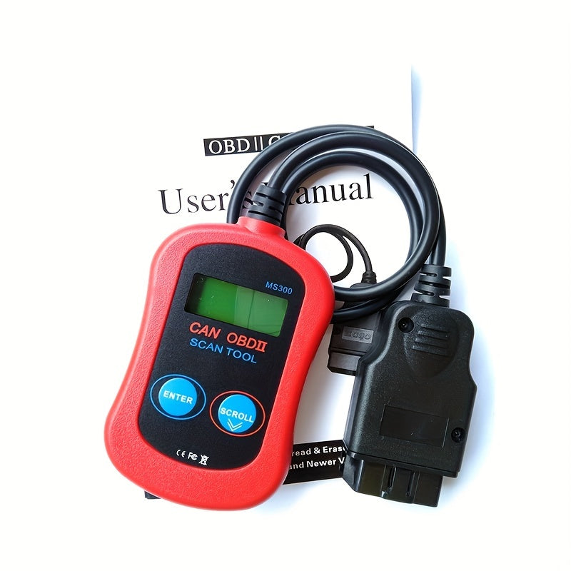 Universal OBD II Car Engine Fault Code Reader Turn Off Engine Light Emission Monitor Status Data Tester Diagnostic Scan MS300 OBD2 MS309 Clear CVN