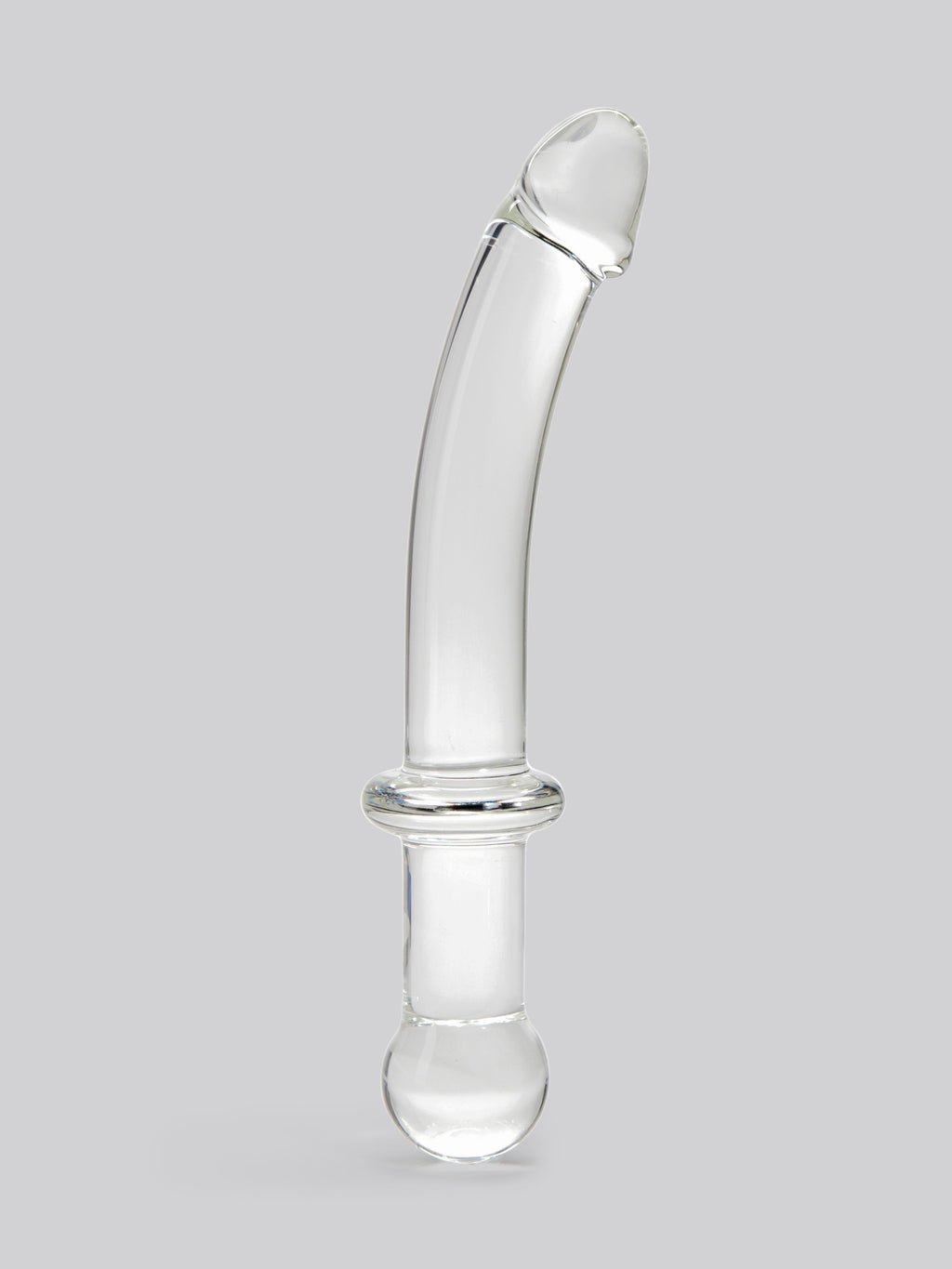 Lovehoney Realistic Sensual Glass Anal Dildo, Clear
