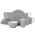 Abby Gray 16 Piece Dinnerware Set, Service for 4