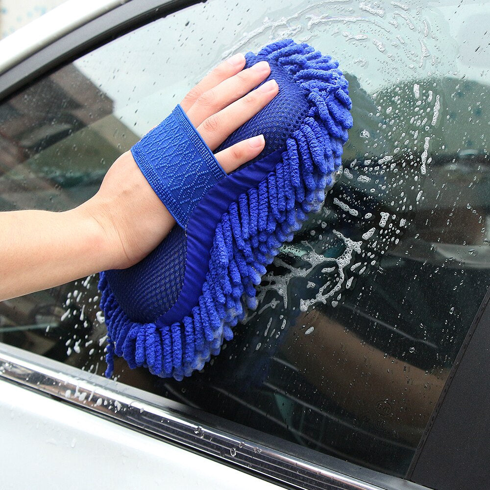 Car Motorcycle Washing SponBrush Soft Chenille Microfiber For Car Body Cleaning Water Absorbtion SponBrushes Detailing Washer