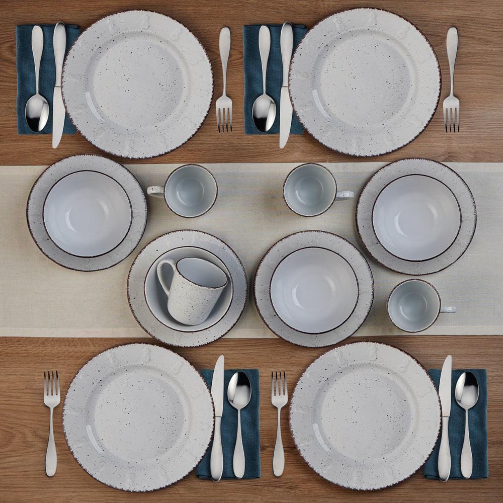 Pineapple 16 Piece Dinnerware Set, Service for 4