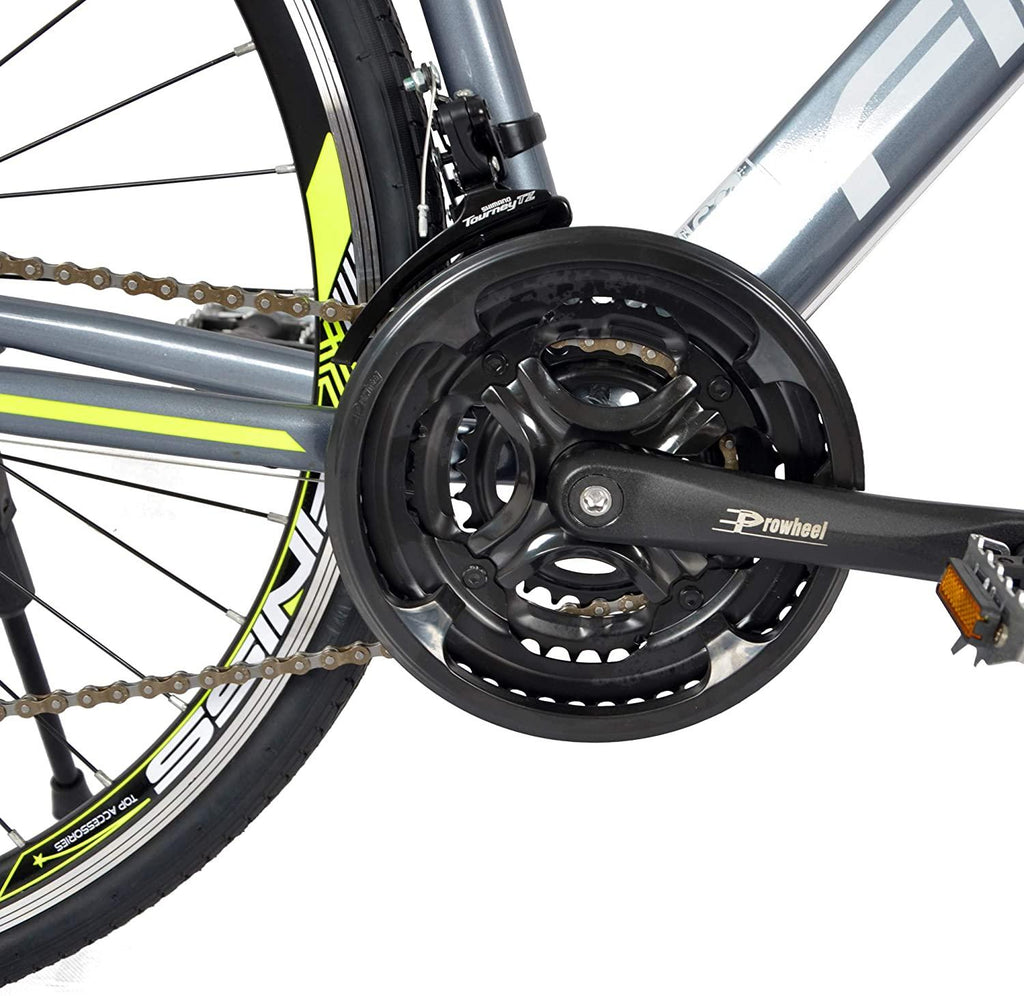 700c Road Bike Bicycles Men Adult 21-Speed Double Disc Brake Lightweight High Carbon Steel Frame Racing Bikes