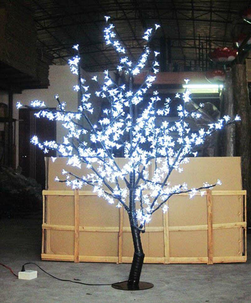 5ft/1.5m Christmas Xmas Cherry Blossom LED Tree Light House Decor Pure White