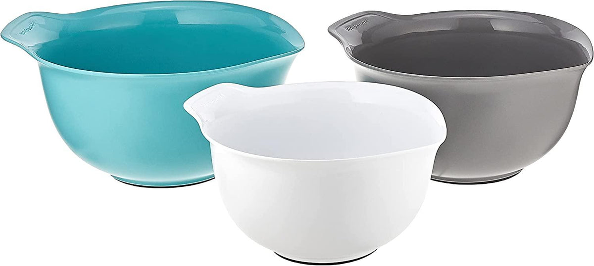 KitchenAid Universal Mixing Bowls, Set Of 3, Aqua sky