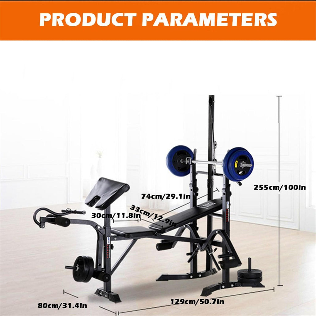 Botrong Standard Weight Bench with Leg Developer Multifunctional Workout Station Weight-Lifting Bed Machine for Home Gym Weightlifting and Strength Training Equipment