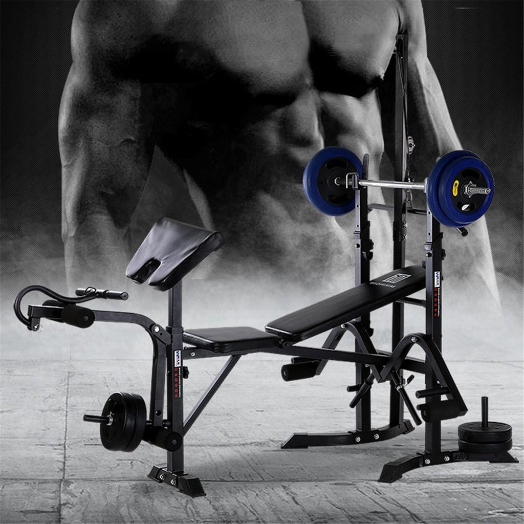 Botrong Standard Weight Bench with Leg Developer Multifunctional Workout Station Weight-Lifting Bed Machine for Home Gym Weightlifting and Strength Training Equipment