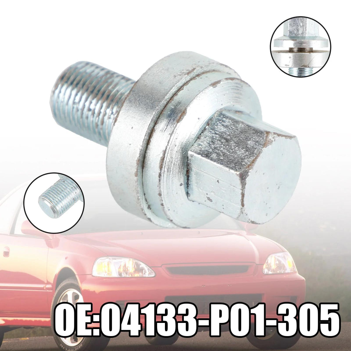 1988-2000 Honda Civic 04133-P01-305 Crank Pulley Bolt D16Z6 D16 D15 D16Y8 D Series Generic