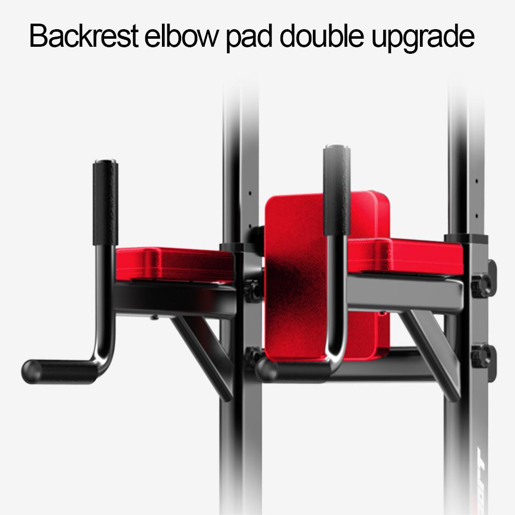 uaswguDFS Strength Training Power Tower, with Dumbbell Bench, for Home Gym, Black