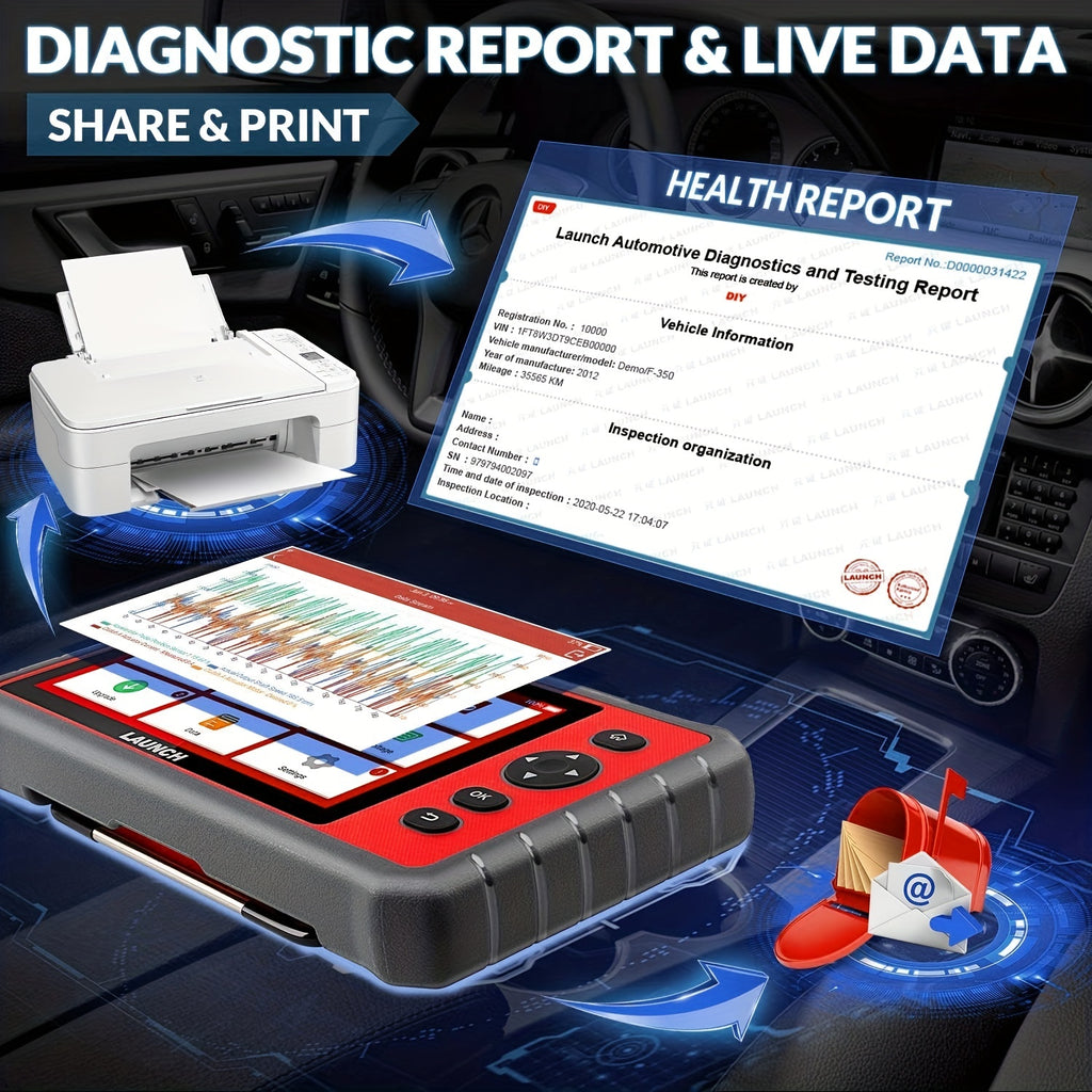 X431 CRP909E Full System Car Diagnostic Tool Airbag SAS TPMS EPB IMMO 28 Reset Function CRP909 Obd2 Scanner Code Reader 2 Year Update