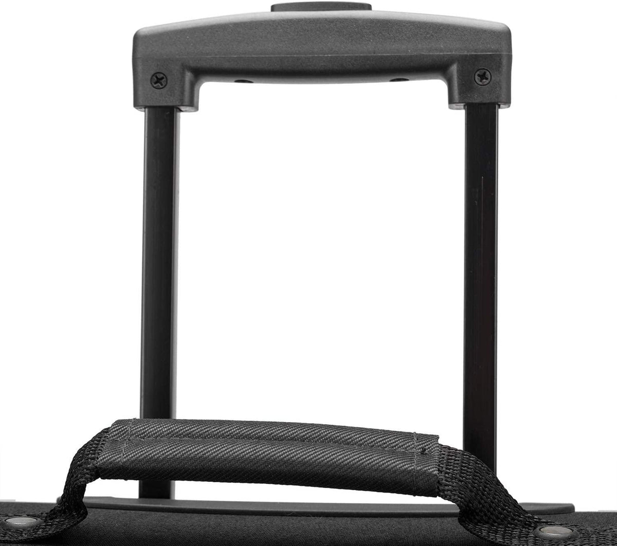 Aviron Bay Expandable Softside Luggage with Spinner Wheels, Black, Checked-Large 31-Inch