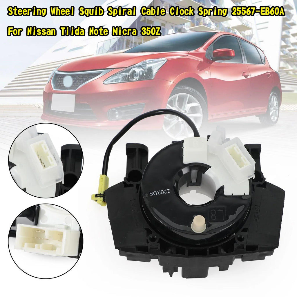 Nissan Tiida Note Micra 350Z Squib Spiral Cable Clock Spring 25567-EB60A Generic
