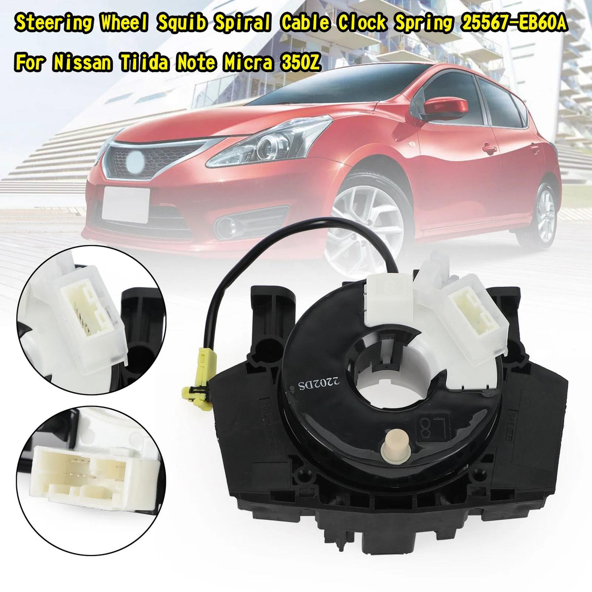 Nissan Tiida Note Micra 350Z Squib Spiral Cable Clock Spring 25567-EB60A Generic