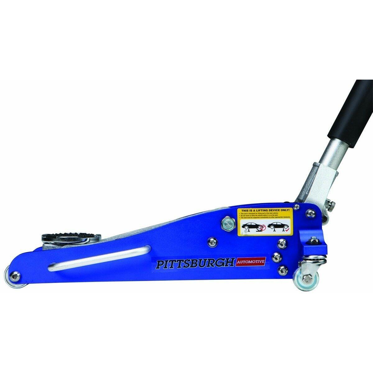 HYDRAULIC RACING ALUMINUM FLOOR JACK LIGHT WEIGHT RAPID PUMP 1 1/2 TON CAPACITY