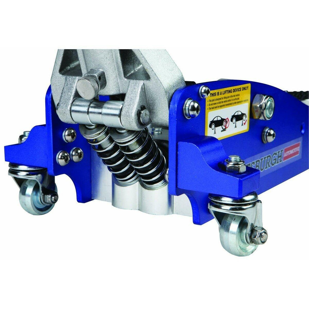 HYDRAULIC RACING ALUMINUM FLOOR JACK LIGHT WEIGHT RAPID PUMP 1 1/2 TON CAPACITY