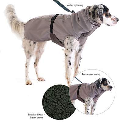 Gold Paw Winter Paw Dog Coat  Soft, Warm Dog Clothes, Stretchy Pet Jacket  Machine Washable, Eco Friendly  All Season, Silver, Size 24
