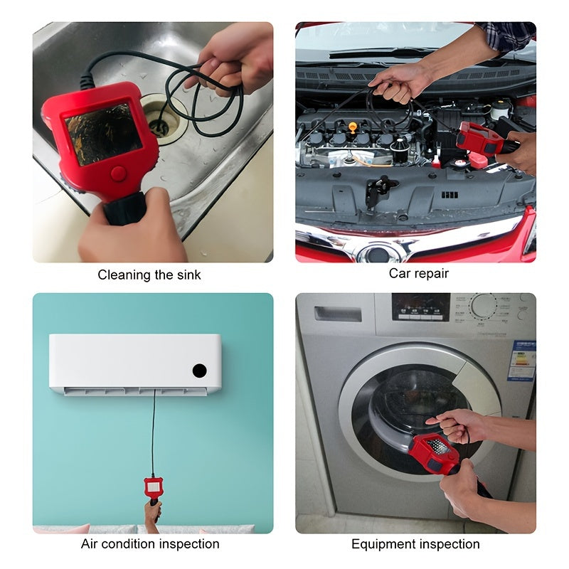 Industrial Endoscope, HD Camera Industrial Automotive Repair Engine Inspection Camera Detector Car Repair Tool
