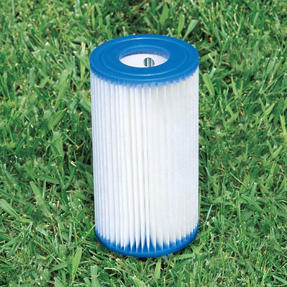 intex 12' x 30" metalframe round pool (2 pack) &amp; replacement cartridge (12 pack)