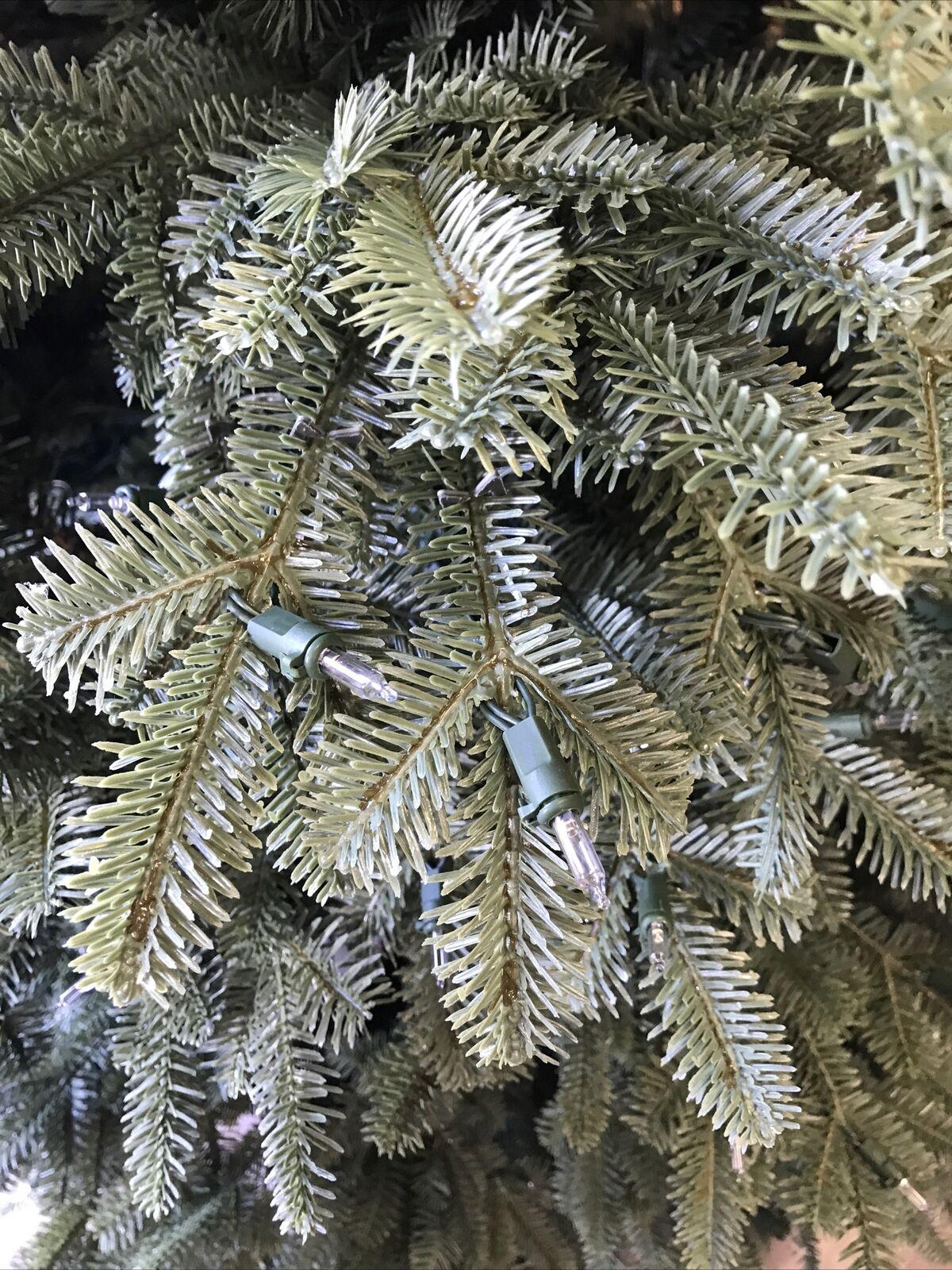 Open Box Balsam Hill Balsam Fir Narrow 7.5' Tree with Candlelight LED Lights