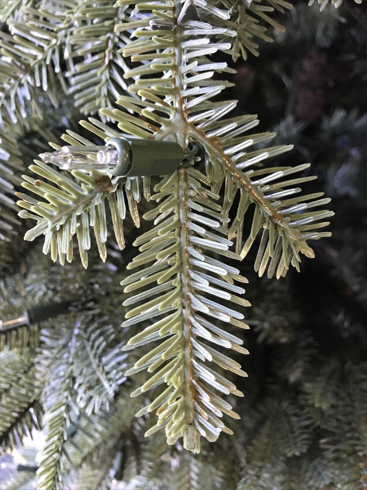 Open Box Balsam Hill Balsam Fir Narrow 7.5' Tree with Candlelight LED Lights