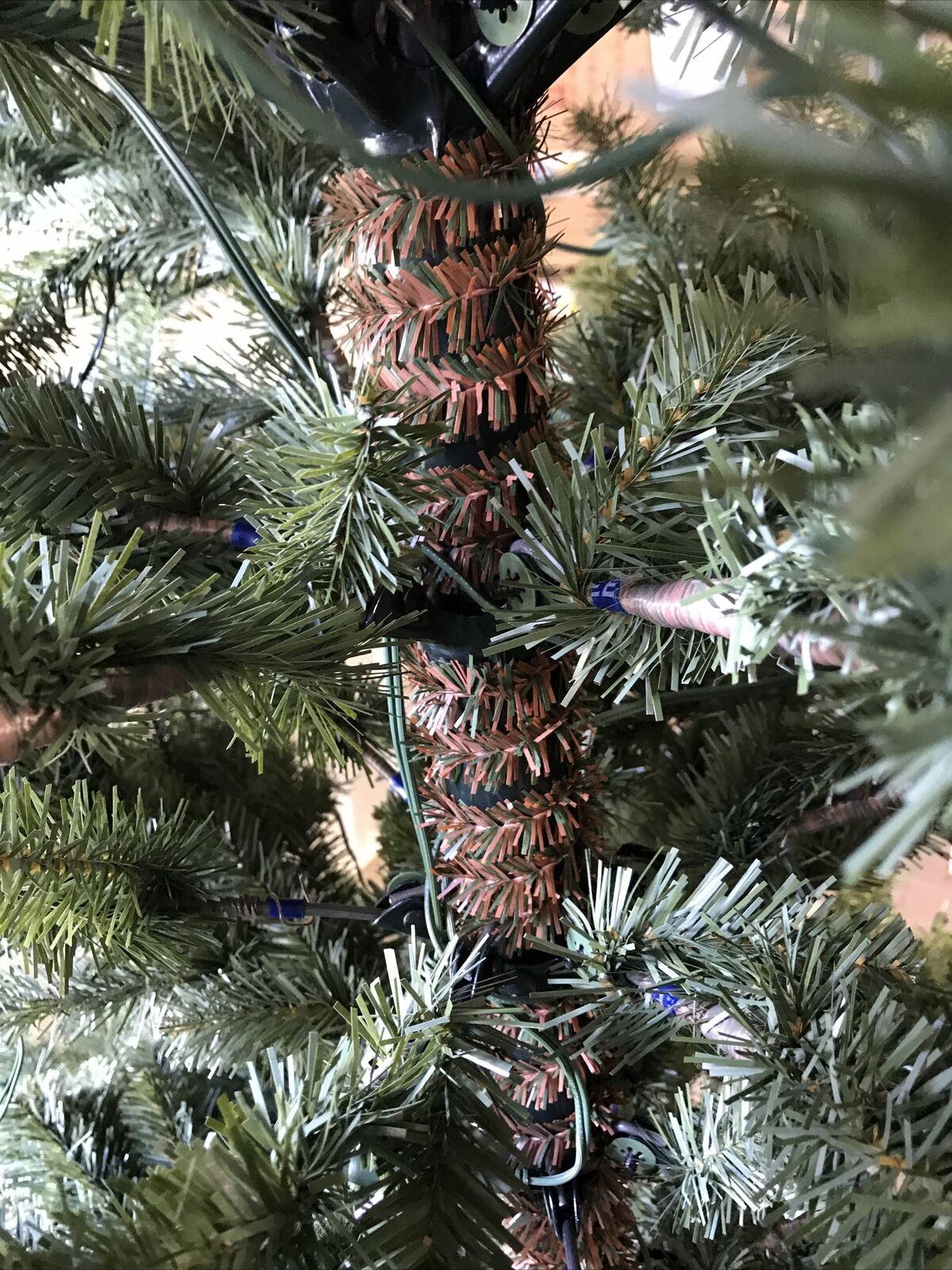 Open Box Balsam Hill Balsam Fir Narrow 7.5' Tree with Candlelight LED Lights