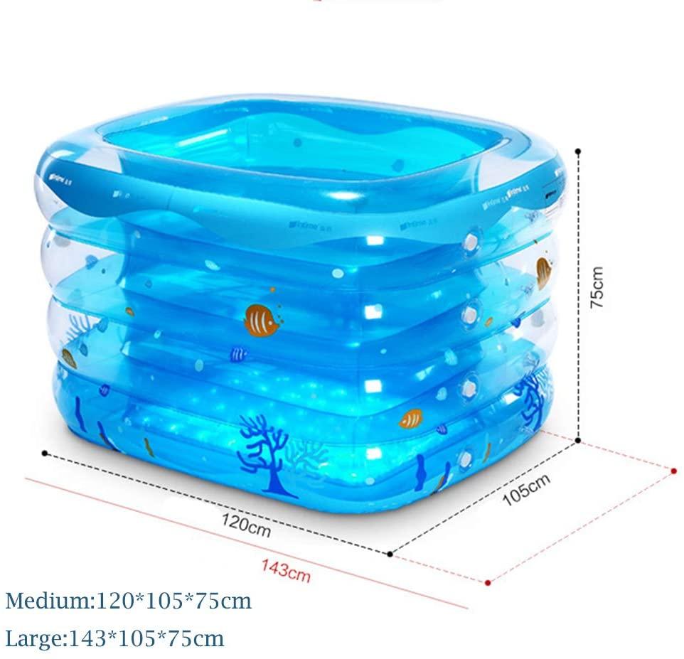 BLUEBEE Swimming Pool, Inflatable Swimming Paddling Play Pool Outdoor Pool Swimming Toy, Summer Water Party LounPool for Kids Adults Swimming Pools for Garden, Durable PVC