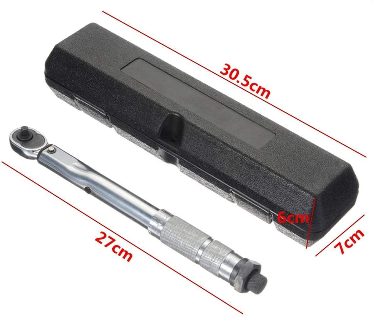 Singlin58 Tool DIY Tools, 1/4 5-25NM Torque Wrench Adjustable Torque Wrench Hand Spanner for Repairing Tool Bike
