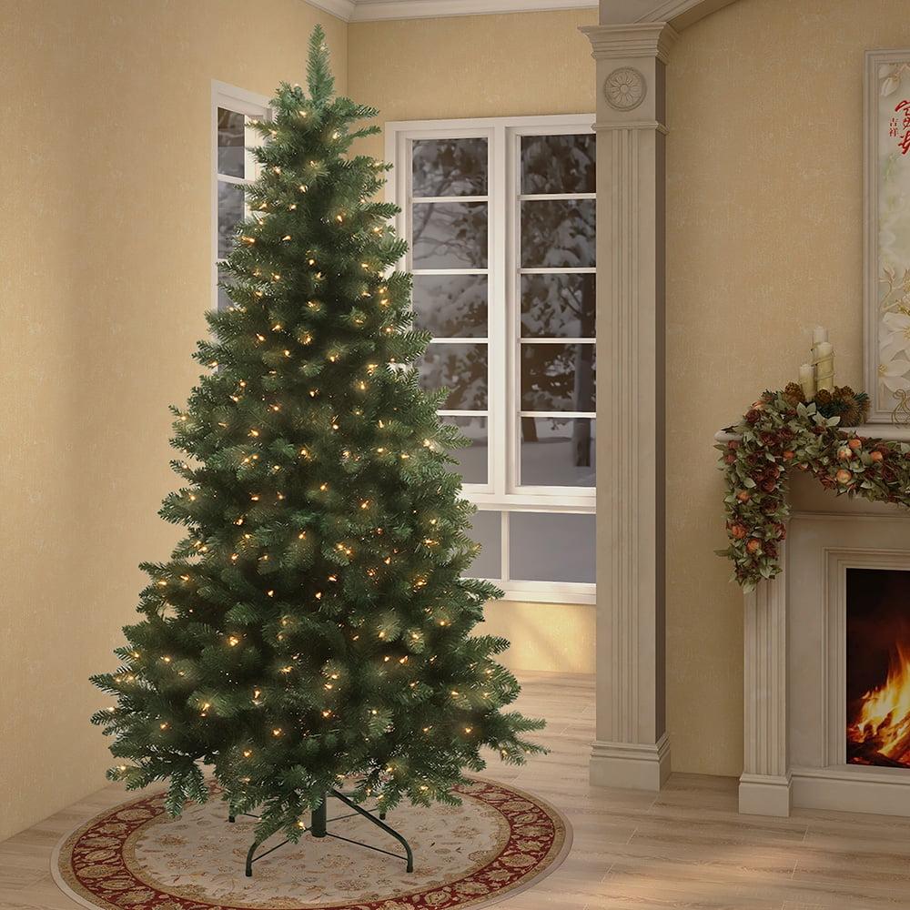 Abble Green Spruce Lighted Artificial Christmas Tree 6FT
