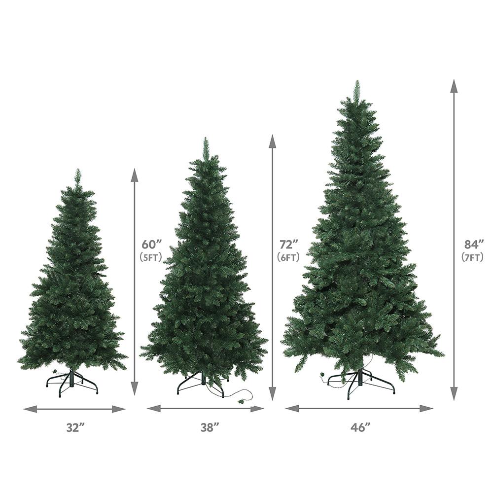 Abble Green Spruce Lighted Artificial Christmas Tree 6FT