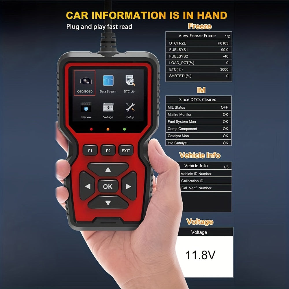 Scanner Fault Diagnosis Tester V519 OBD2 Muti-Languages Support Read & Clear Fault-Code Comprehensive Fault Diagnosis Instrument