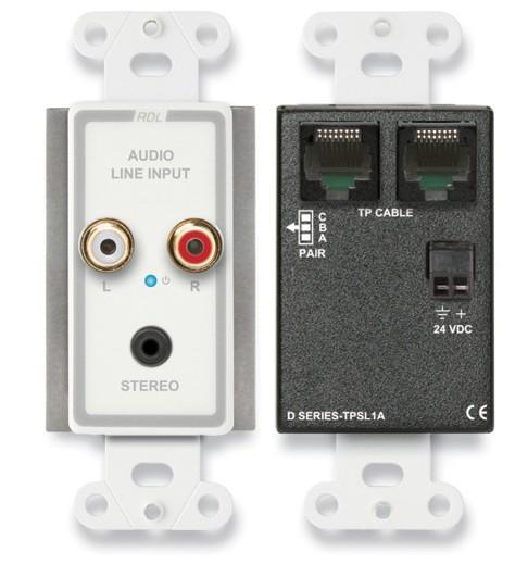 RDL D-TPSL1A Active -Pair Sender-Twisted Pair Format-A-Mini-Jack
