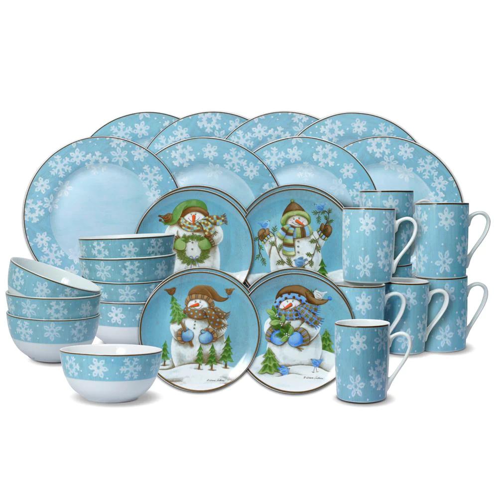 Evergreen Ernie 32 Piece Dinnerware Set, Service for 8