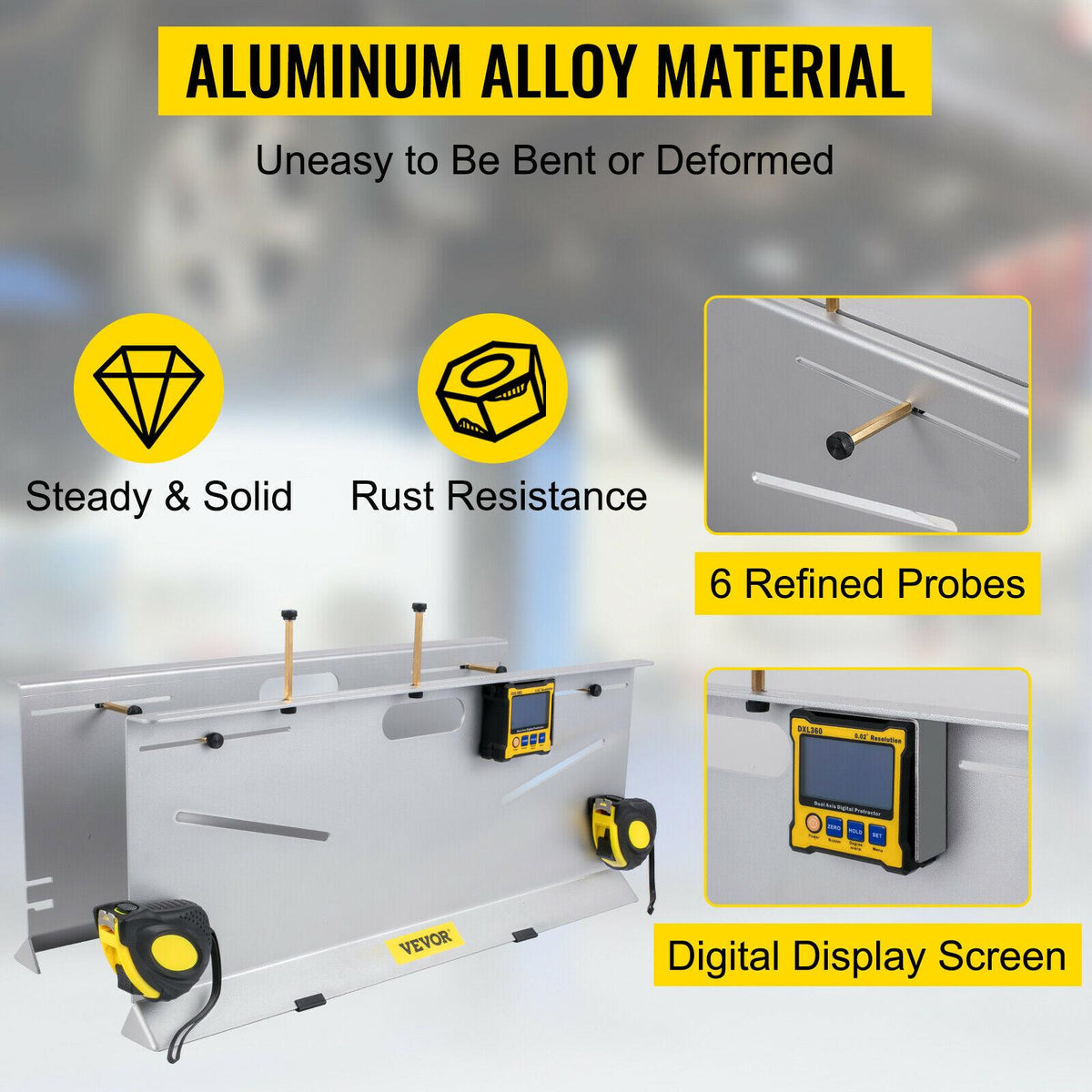 Wheel Alignment Tool 2-Wheel Alignment Tool - Measures Camber/Caster/