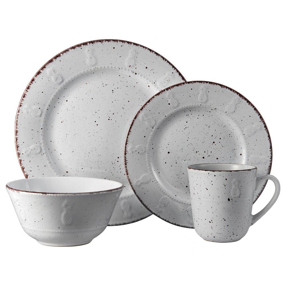 Pineapple 16 Piece Dinnerware Set, Service for 4